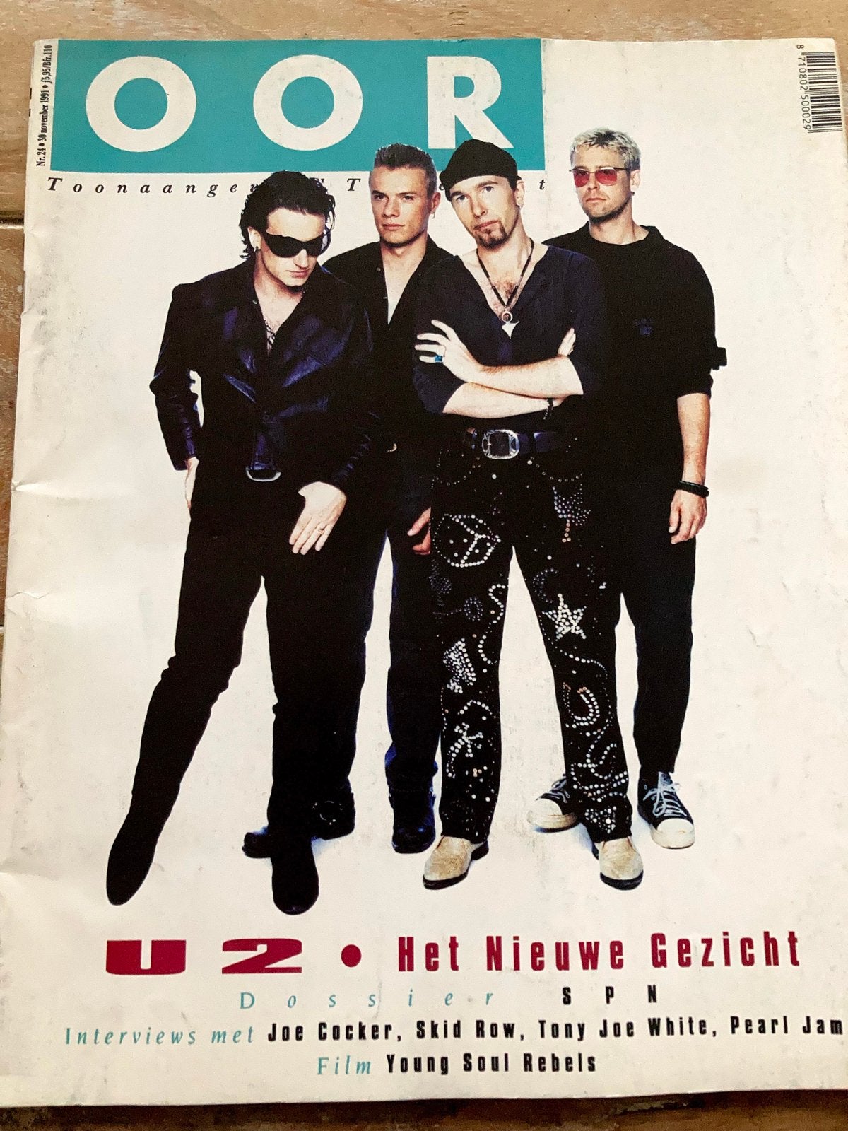 OOR Magazine 1991 U2 Enya PEARL JAM Skid Row TONY JOE WHITE, Boeken, Tijdschriften en Kranten, Ophalen of Verzenden, Zo goed als nieuw