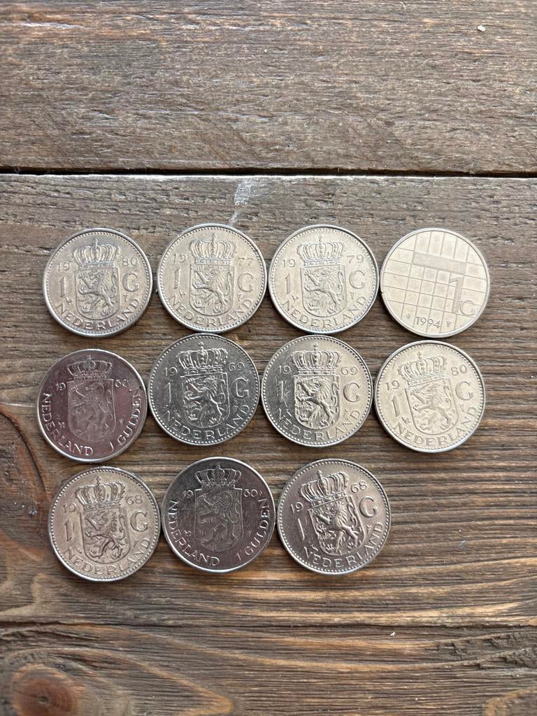 Verzameling Nederlandse Guldens (diverse jaren), Ophalen of Verzenden, Koningin Juliana, 1 gulden, Setje