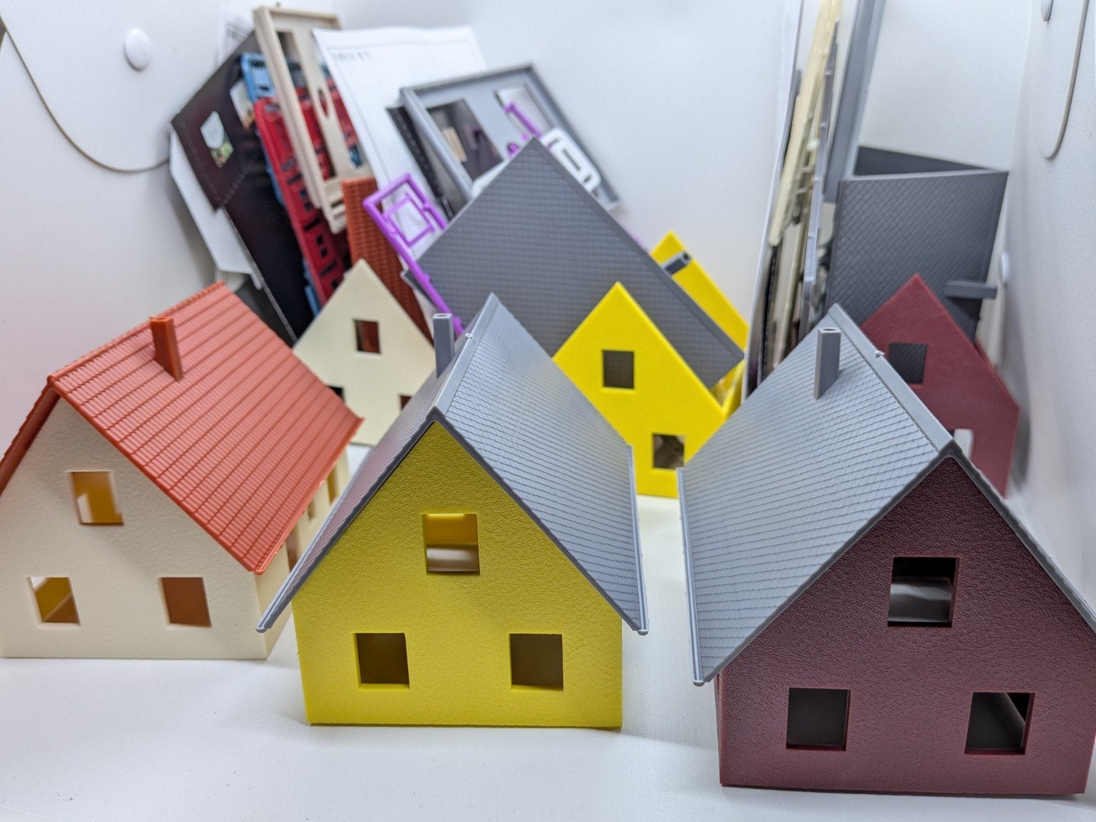 HO Faller Huisjes - 6 Stuks Modelbouw Huizen, Ophalen of Verzenden, Nieuw