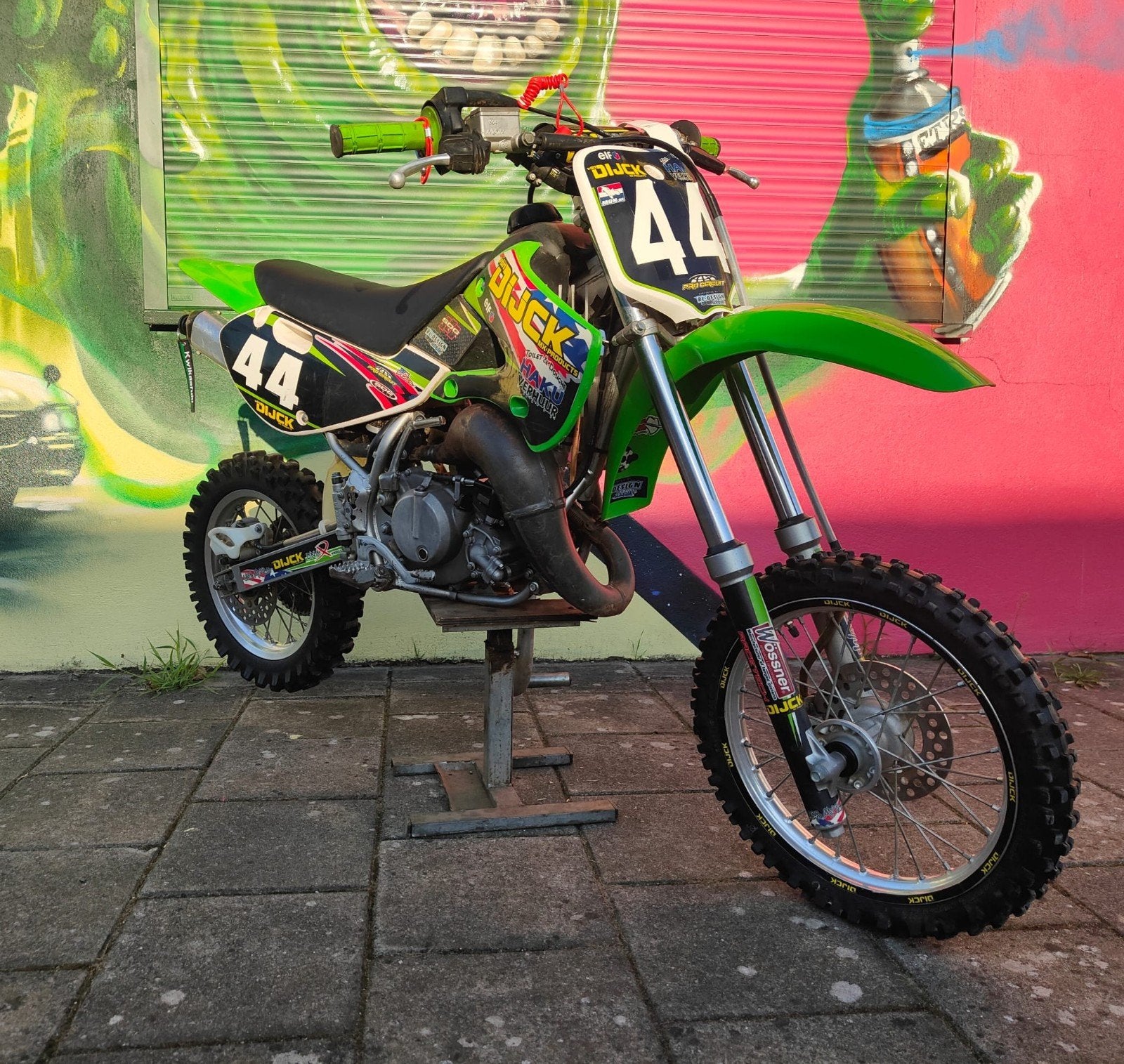 Kawasaki Crossmotor 65cc, 6 versnellingen, 65 cc, Zo goed als nieuw, Ophalen