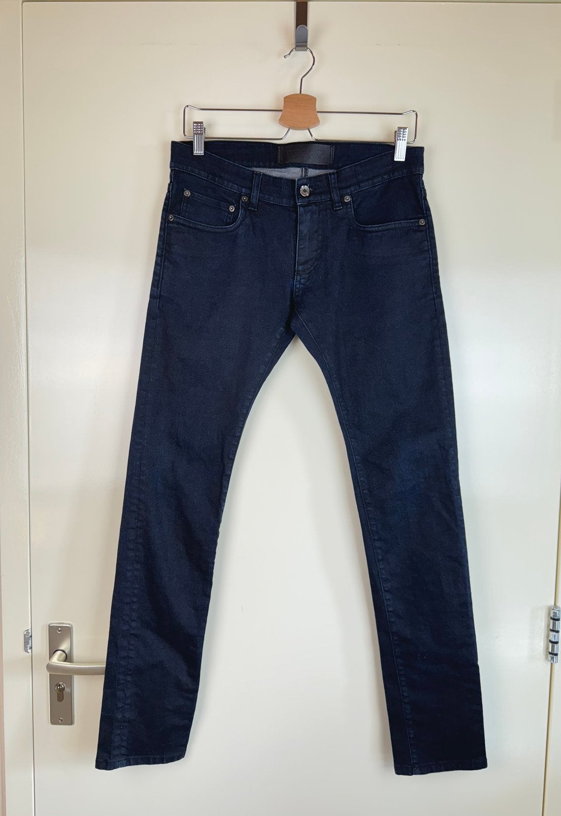 DOLCE GABBANA Slim Fit Dark Blue Jeans Stretch Cotton S, Ophalen of Verzenden, Zo goed als nieuw, Maat 46 (S) of kleiner, Blauw