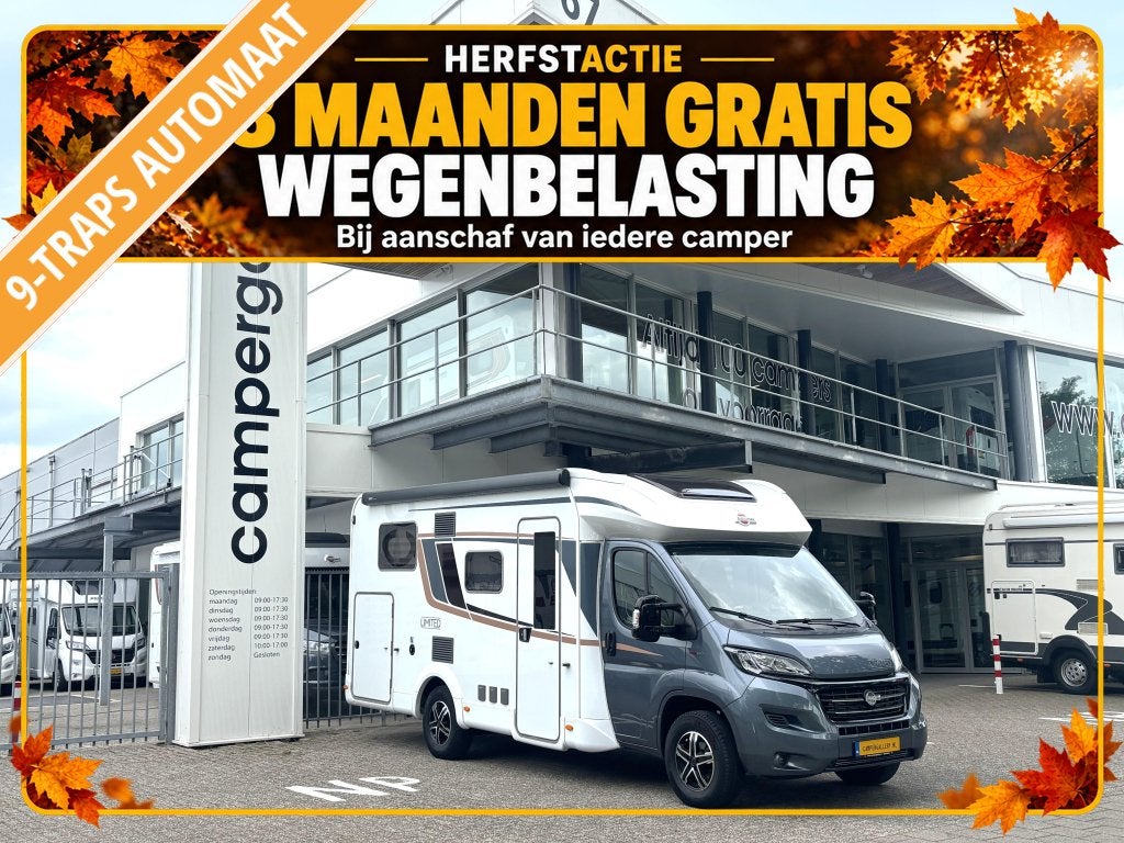 Bürstner Lyseo Limited 690 G 9-TR AUT ENKELE BEDDEN + HEFBE, Caravans en Kamperen, Automaat, Fiat, 6 tot 7 meter, Bedrijf