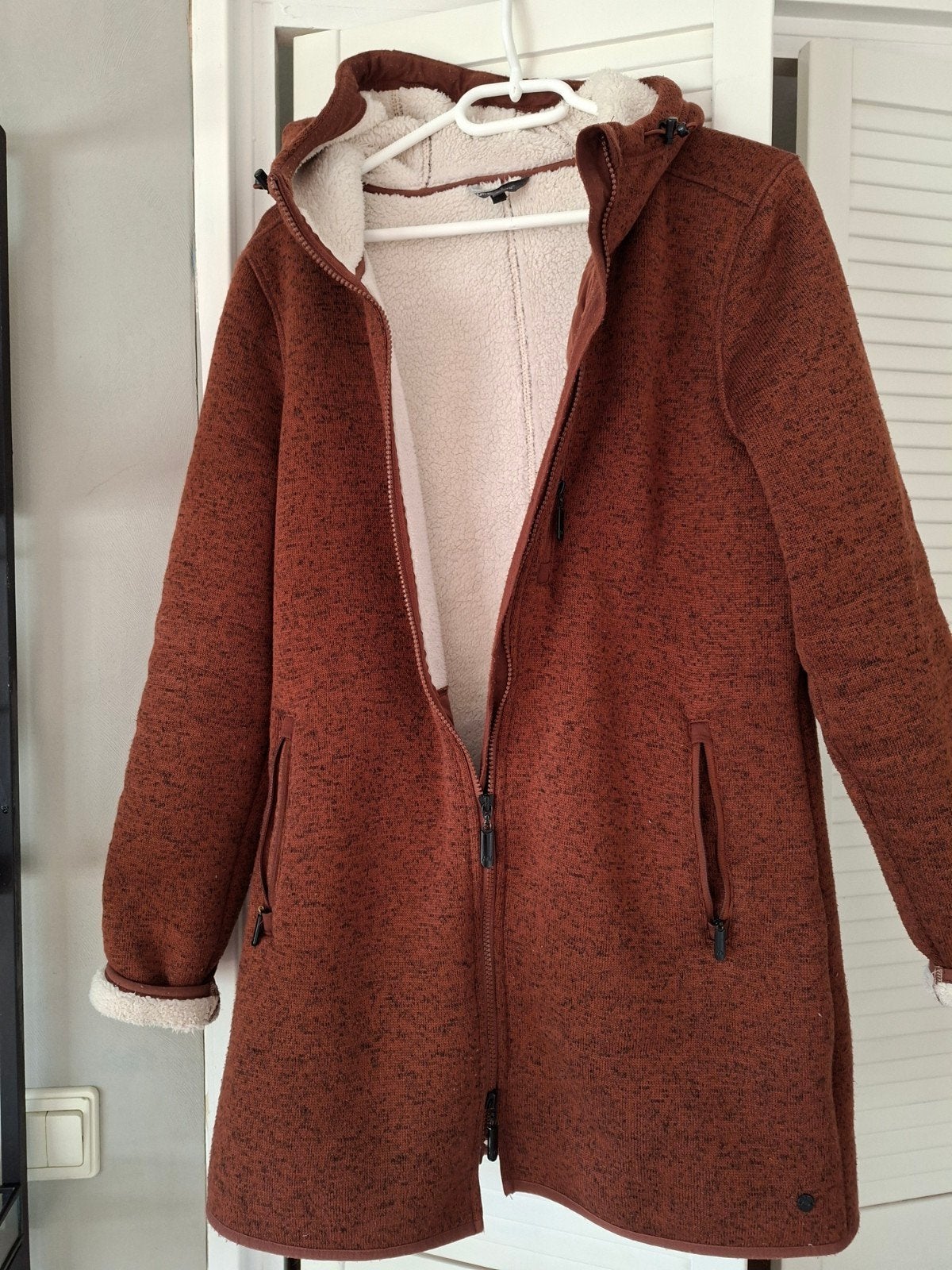 teddy gevoerde jas., Kleding | Dames, Ophalen of Verzenden, Zo goed als nieuw, Maat 36 (S), Bruin