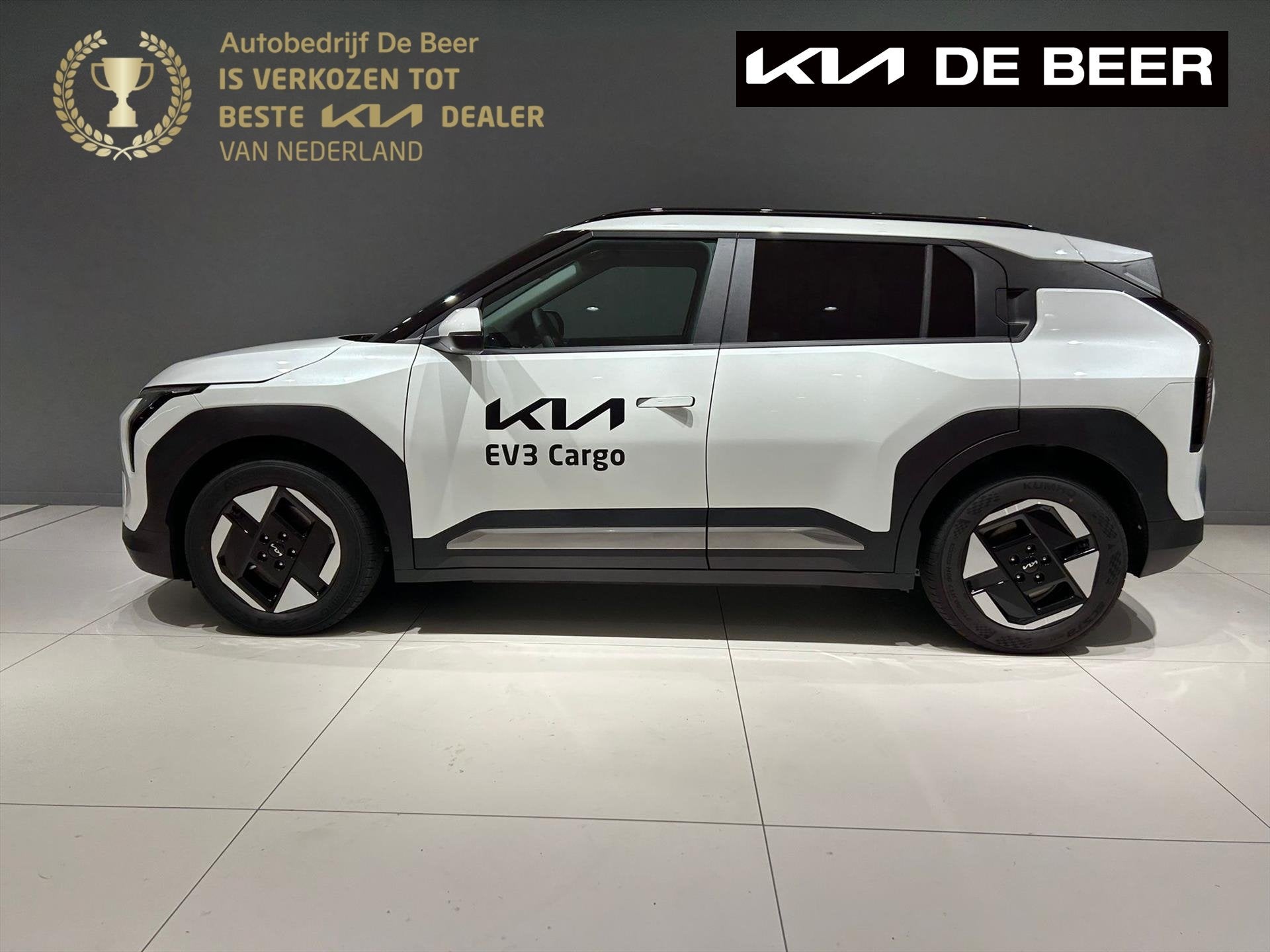 KIA Ev3 81,4 kWh 204pk Plus CARGO, Stof, 33 min, Wit, Origineel Nederlands