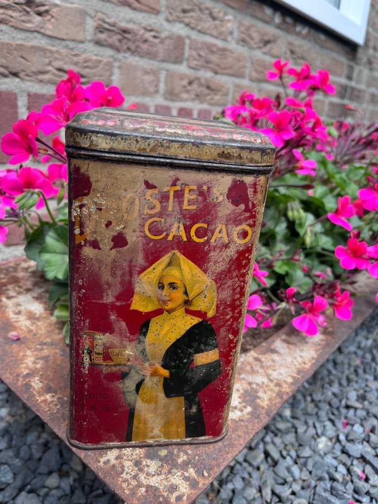 Oud blik droste cacao, Ophalen, Gebruikt, Overige, Droste