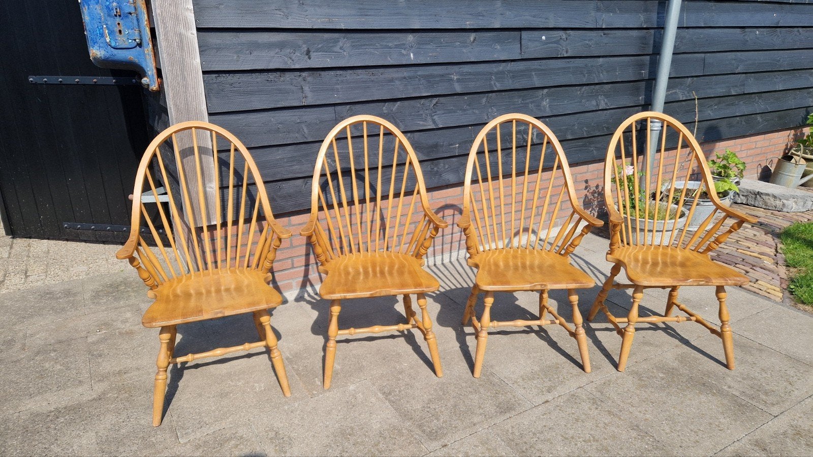 Set vintage Windsor stoelen, Ophalen of Verzenden