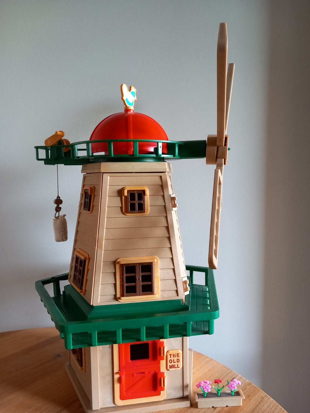 Sylvanian Families vintage molen/windmill/groen/rood, Ophalen, Zo goed als nieuw, Poppenhuis