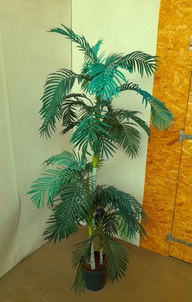 kunstplant, kunstpalm, palmboom, tropische palm, Onderhoudsvrij, Ophalen of Verzenden, Zo goed als nieuw, Kunststof