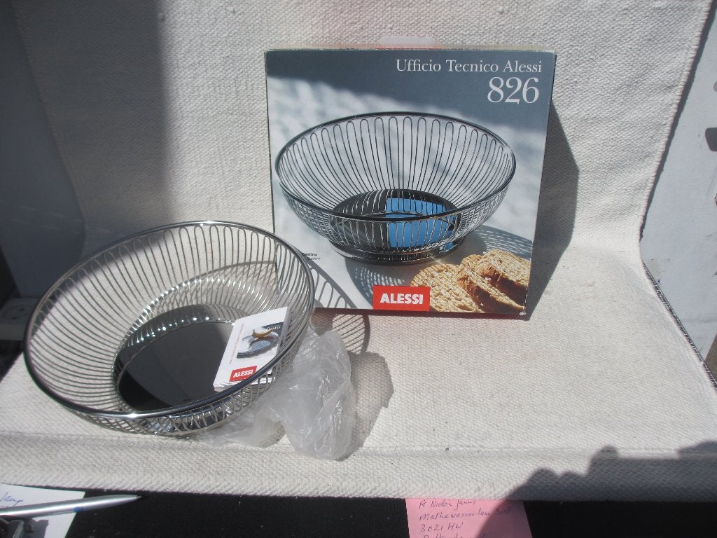 Alessi draadmand model 826 – 24cm – RVS –NIEUW !!!, Mand, Rond, Nieuw, Ophalen of Verzenden