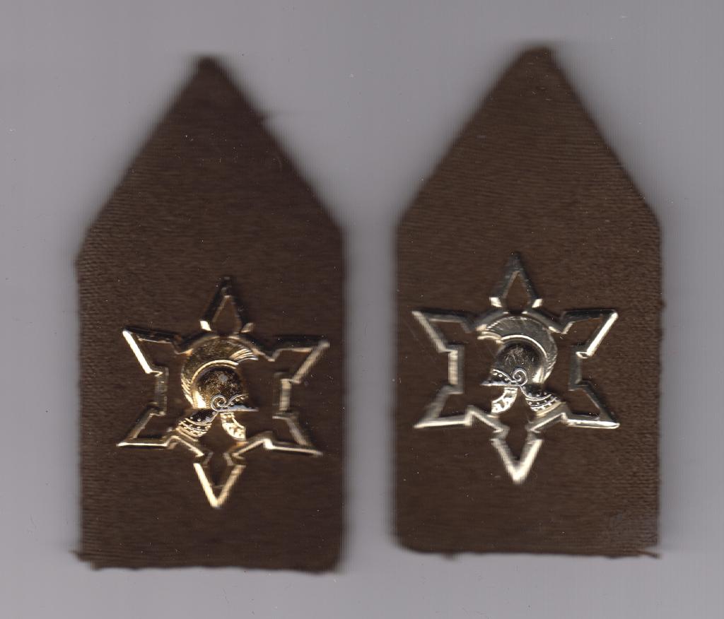 set kraagpatten Opzichter Fortificaties, Ophalen of Verzenden, Landmacht, Nederland, Embleem of Badge