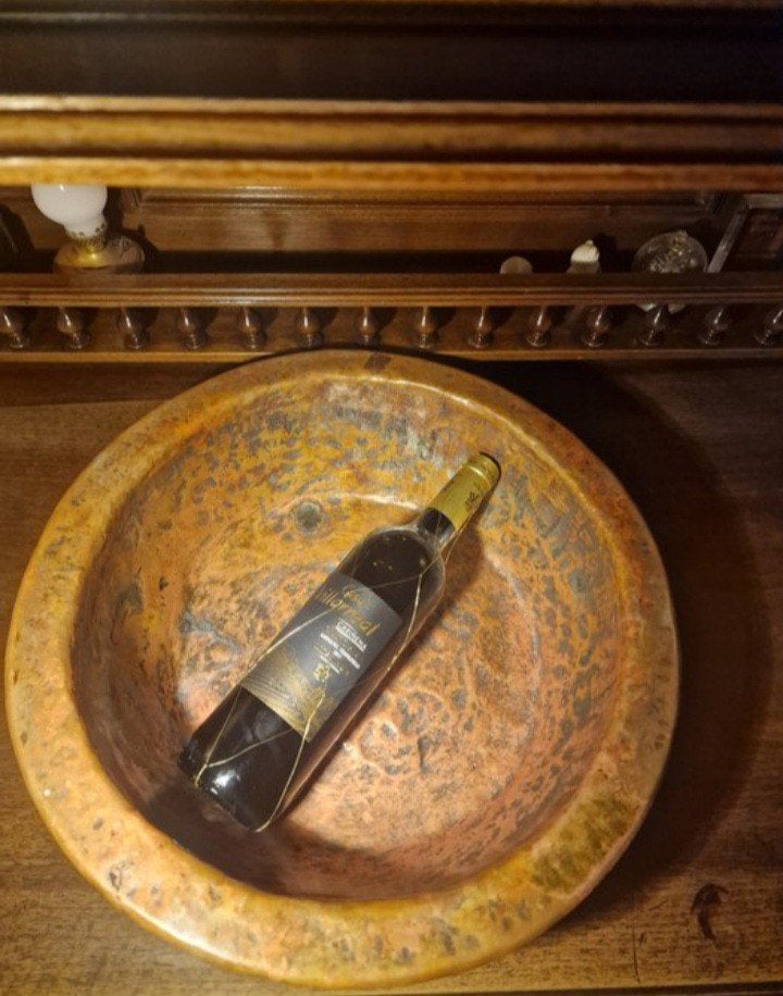 Antieke 18e-eeuwse Friese koperen roomkom, Antiek en Kunst, Antiek | Koper en Brons, Ophalen of Verzenden