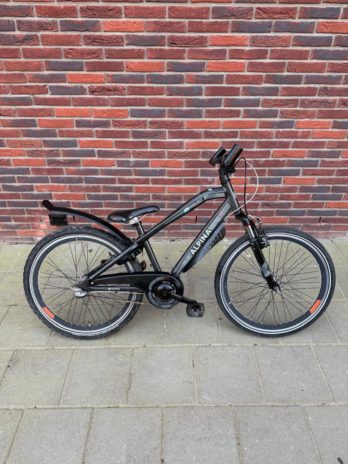jongensfietsen alpina trials 24 inch 3v, Ophalen, Zo goed als nieuw, 24 inch, Handrem