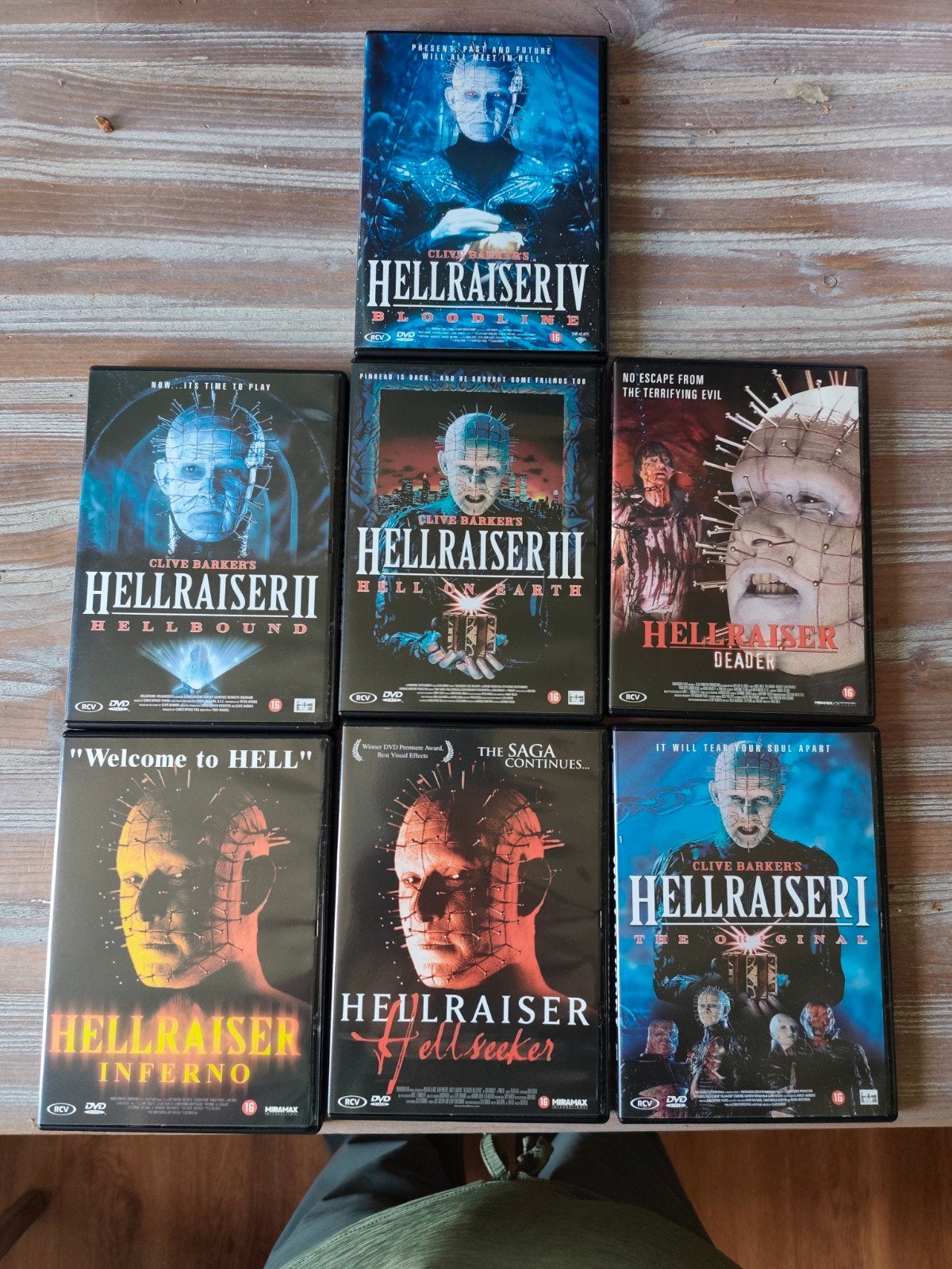 Hellraiser DVD Collectie - De Complete Saga, Cd's en Dvd's, Dvd's | Horror, Vanaf 16 jaar, Ophalen of Verzenden, Gebruikt, Slasher