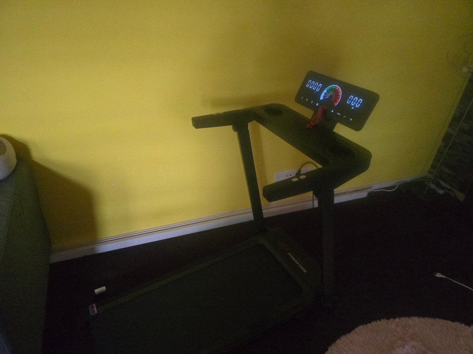 Homefitnesscode Opvouwbare Loopband Q8 - Zwart, Ophalen, Zo goed als nieuw, Metaal, Loopband