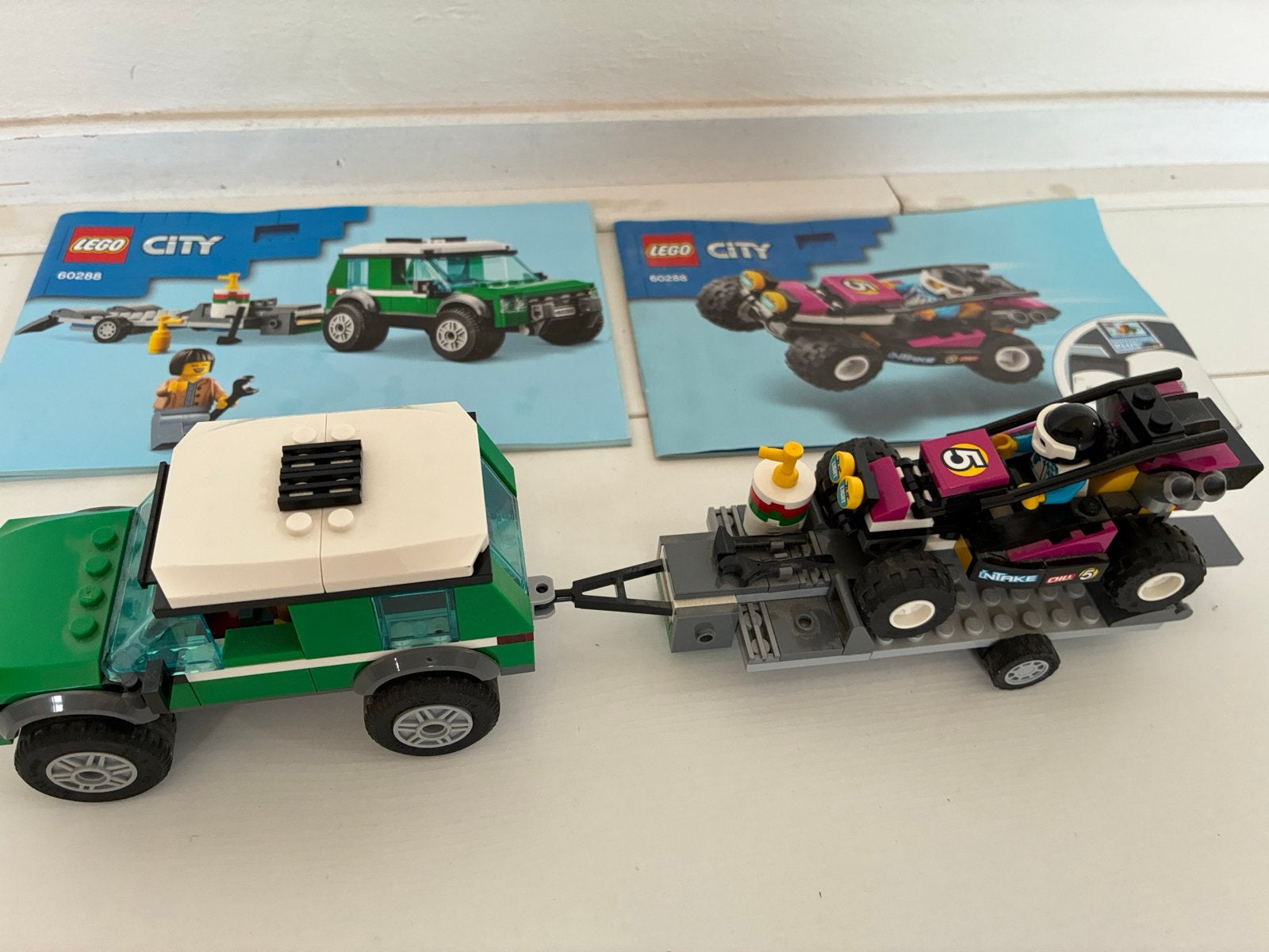 LEGO City 60288 Race Buggy Transporter met Jeep, Ophalen of Verzenden, Zo goed als nieuw, Overige merken