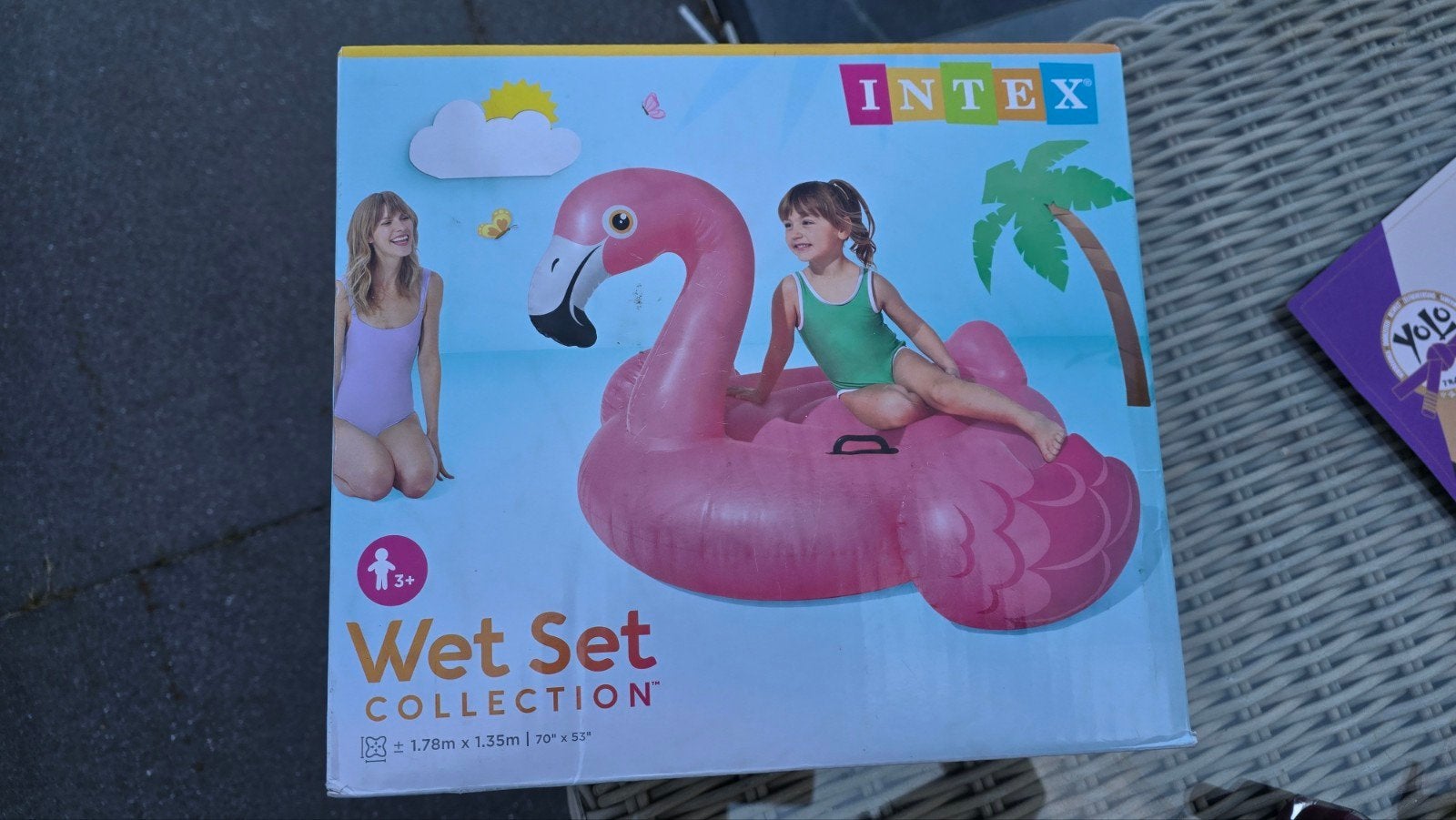 Intex opblaas flamingo, Tuin en Terras, Ophalen, Nieuw