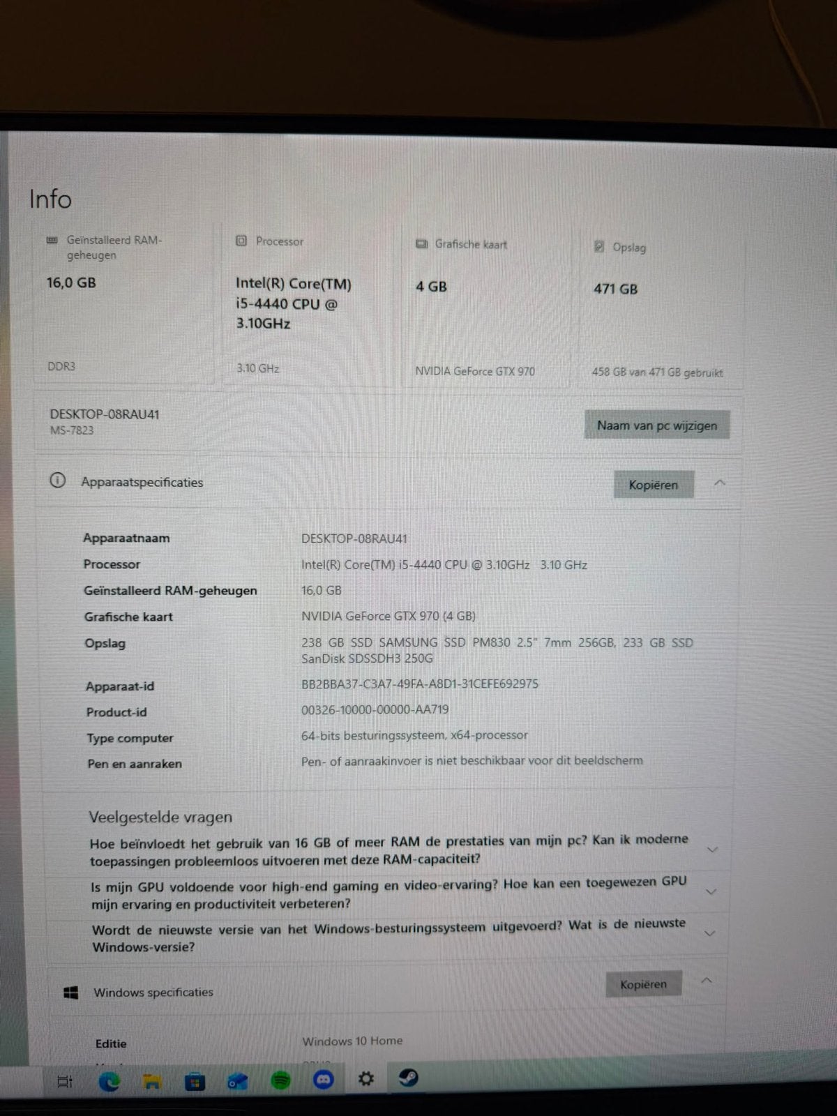 Gaming PC Intel i5-4440, 16GB RAM, GTX 970, SSD/HDD, Ophalen, Gebruikt, Gaming, SSD