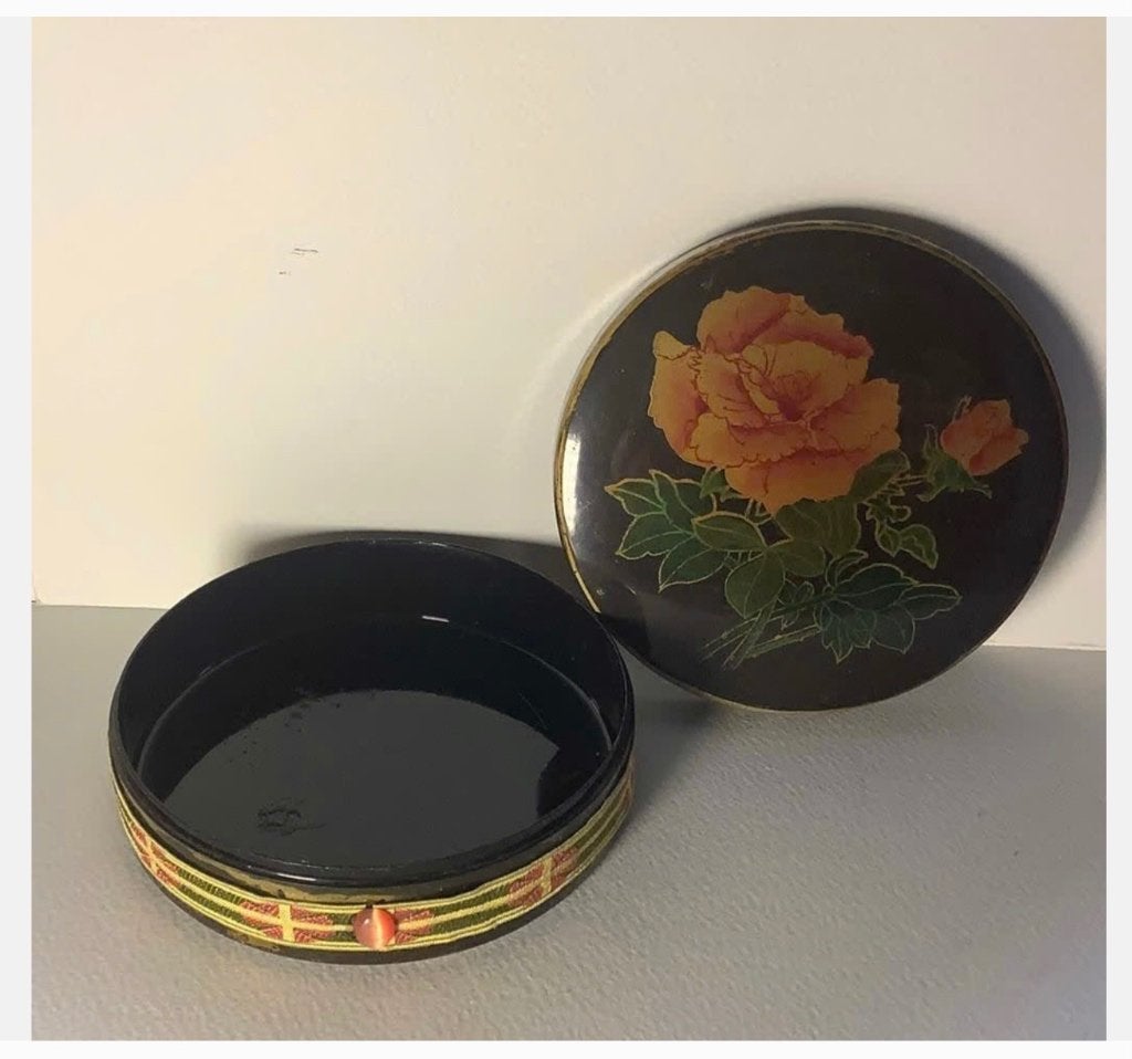 Vintage lak doosje, allerlei doeleinden, 11,5 x 3,5 cm, Antiek en Kunst, Curiosa en Brocante, Ophalen of Verzenden