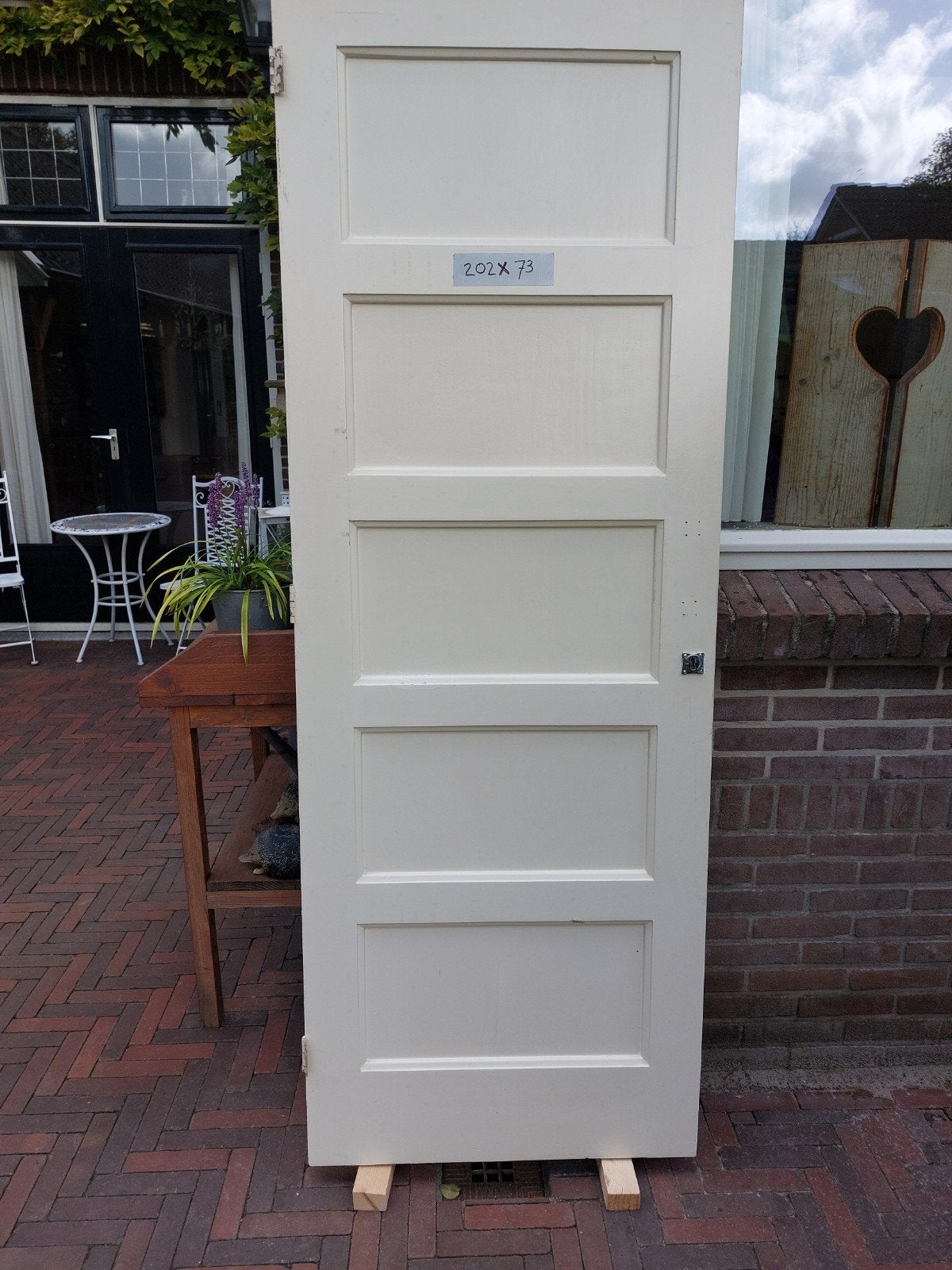 paneeldeur jaren 30, Ophalen, Gebruikt