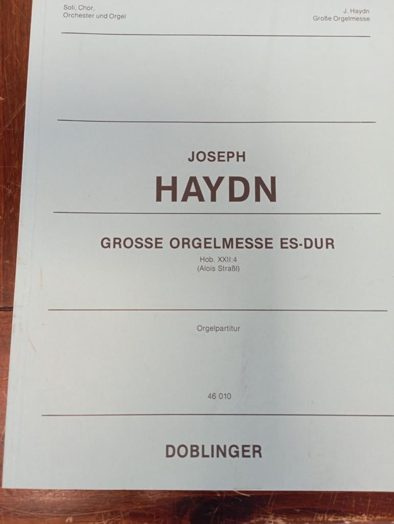Joseph Haydn Orgel messe Es- Dur, Muziek en Instrumenten, Ophalen of Verzenden, Artiest of Componist, Klassiek, Orgel