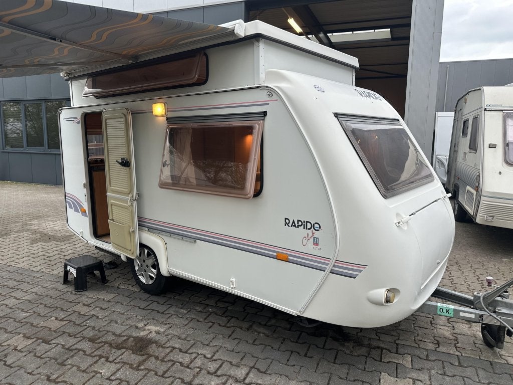 Rapido Evolution 31T HEFDAK-ENKELBED-LUIFEL!!, Caravans en Kamperen, Schokbreker, Standaardzit, Tot en met 2, Bedrijf