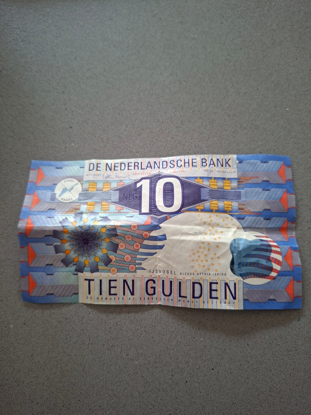 Zeldzaam 10 Gulden biljet IJsvogel (1992), Postzegels en Munten, Ophalen of Verzenden