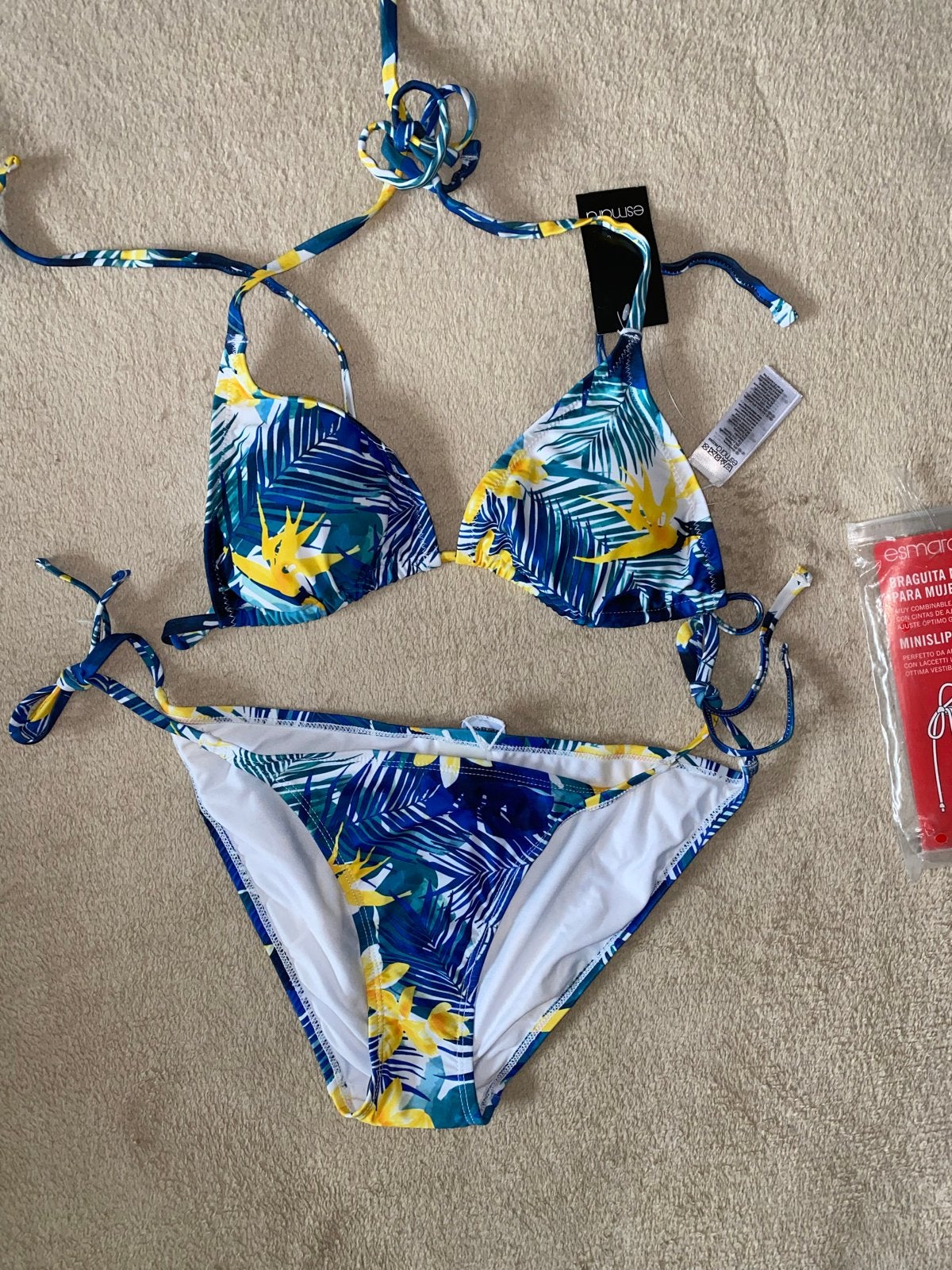 Nieuwe Esmara Bikini met Tropische Print - Maat 40 nieuw, Ophalen of Verzenden, Nieuw, Meerkleurig, Bikini