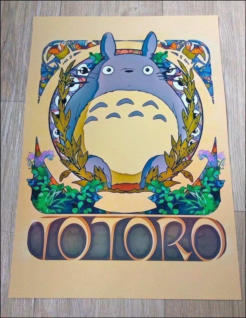 My Neighbour TOTORO Anime Kunst Print Poster studio ghibli, Verzamelen, Stripfiguren, Verzenden, Kuifje, Nieuw, Beeldje of Figuurtje