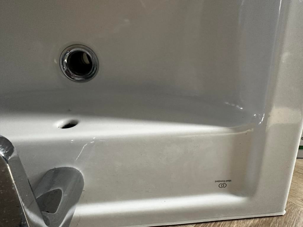 Wastafel iDeal Standard met Venlo Kraan - Gebruikt, Goede St, Ophalen, Gebruikt, Chroom, Wastafel