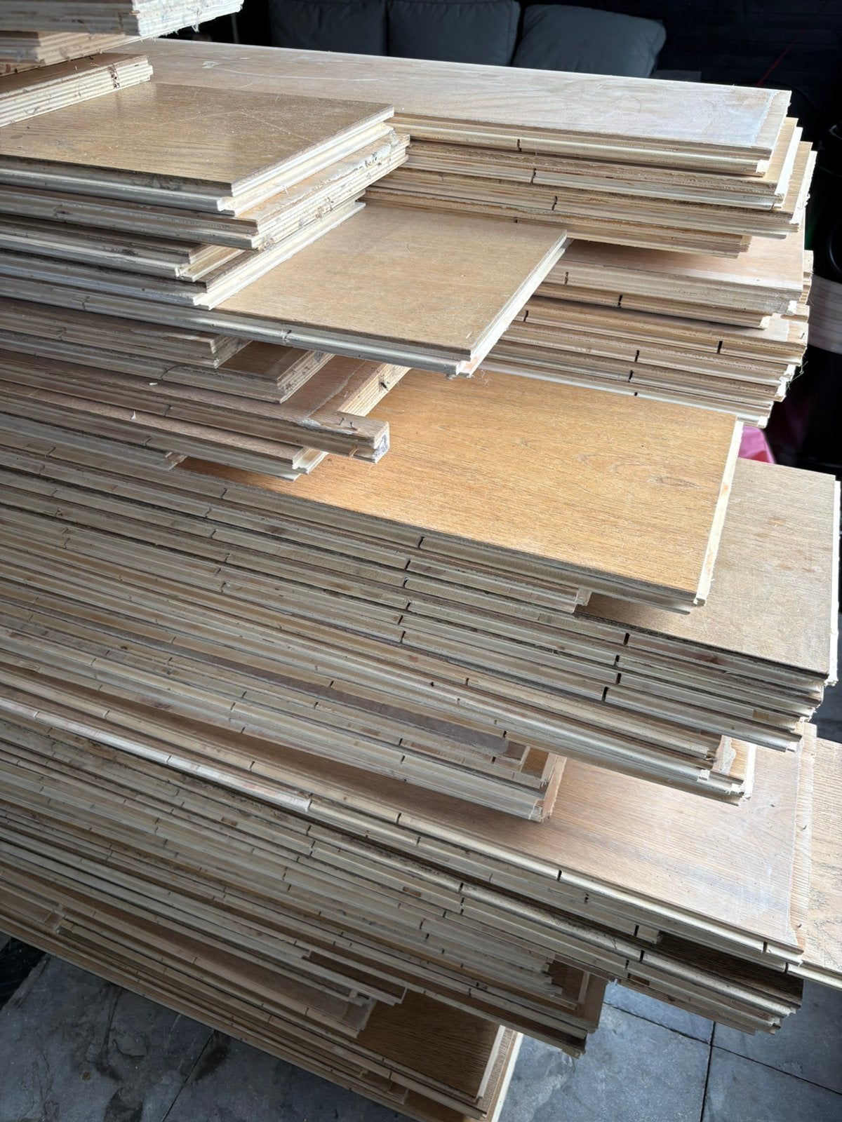 Eiken parket multivloer - ca. 47m2, 23,5cm breed, Doe-het-zelf en Verbouw, Vloerdelen en Plavuizen, Gebruikt, 10 m² of meer, 10 tot 30 cm