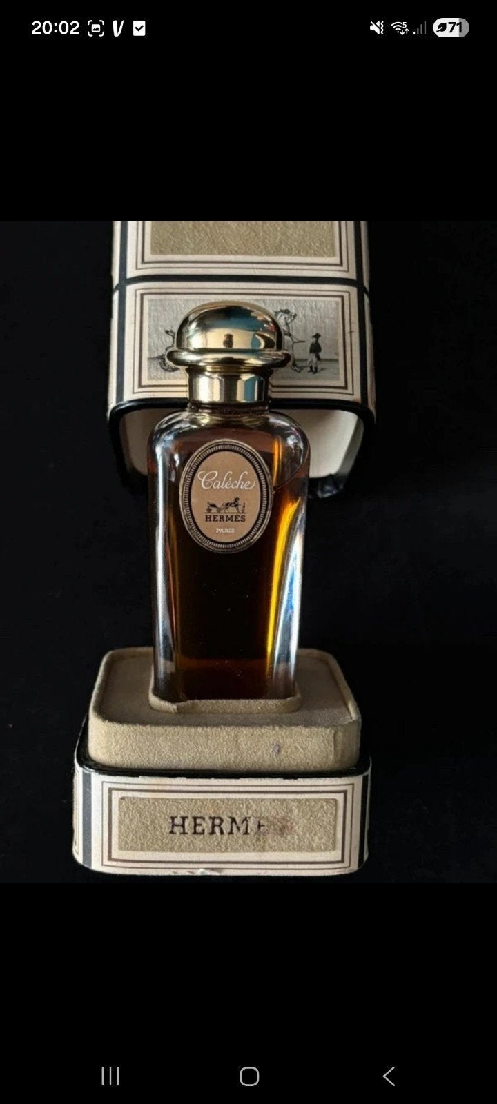 Vintage Hermès Calèche Parfum - Zeldzaam en Klassiek, Ophalen of Verzenden, Zo goed als nieuw