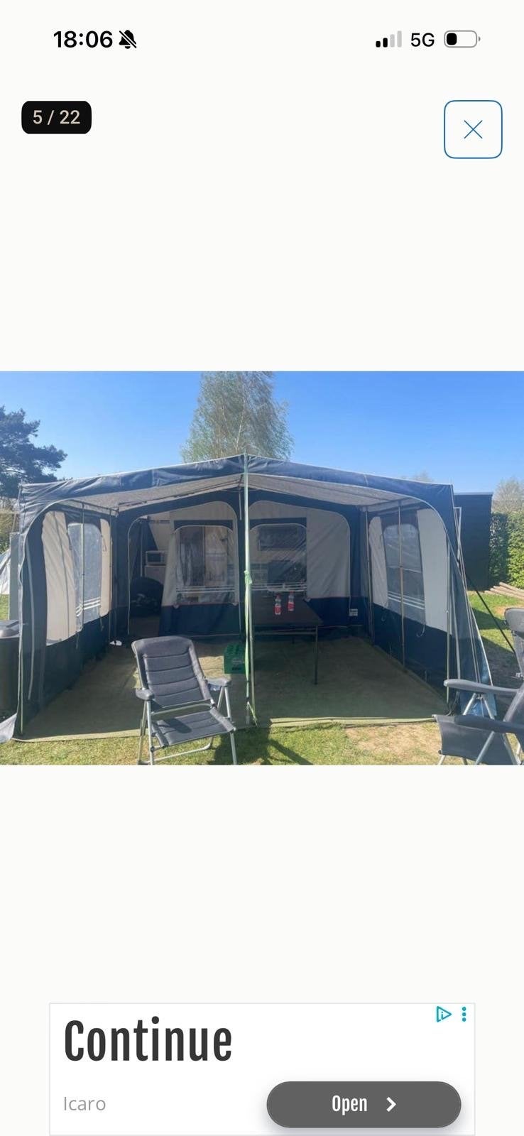 Hobby Elegance 380 Caravan met voortent en luifel, Caravans en Kamperen, Rondzit, Hobby, Omvormbare zithoek, Particulier