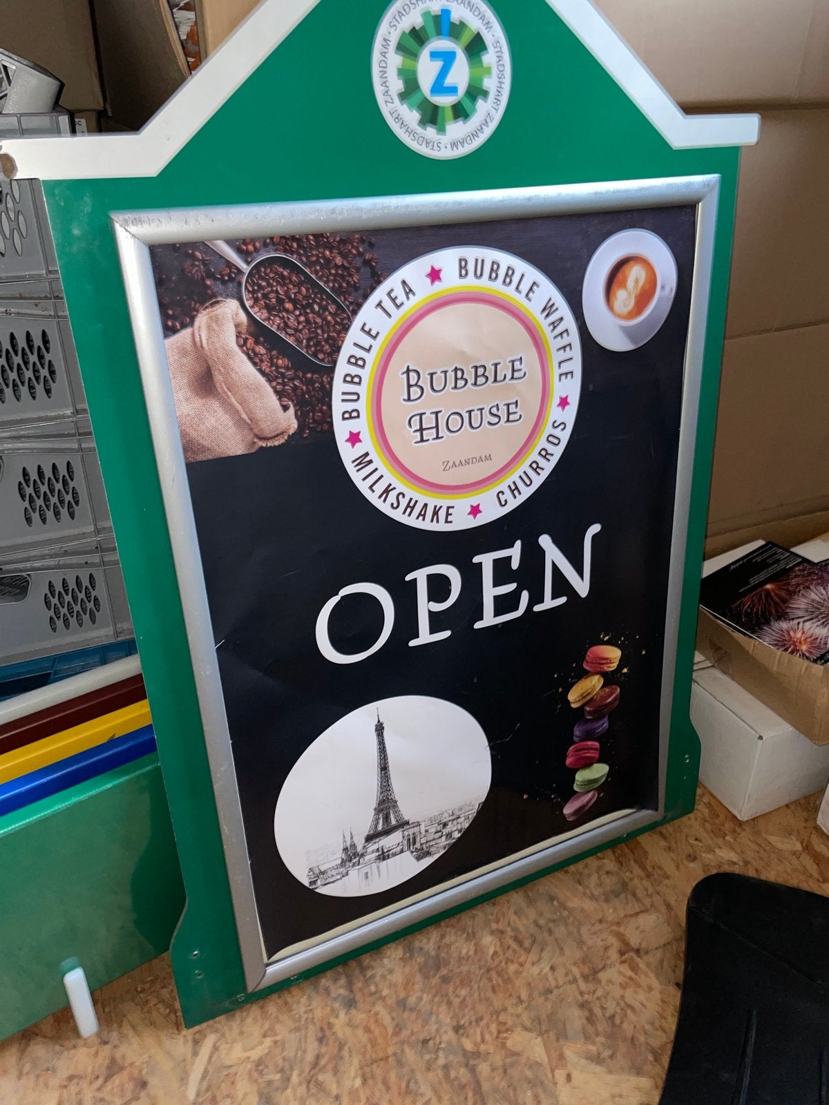 Stoepbord/reclamebord voor horeca of winkel, Ophalen