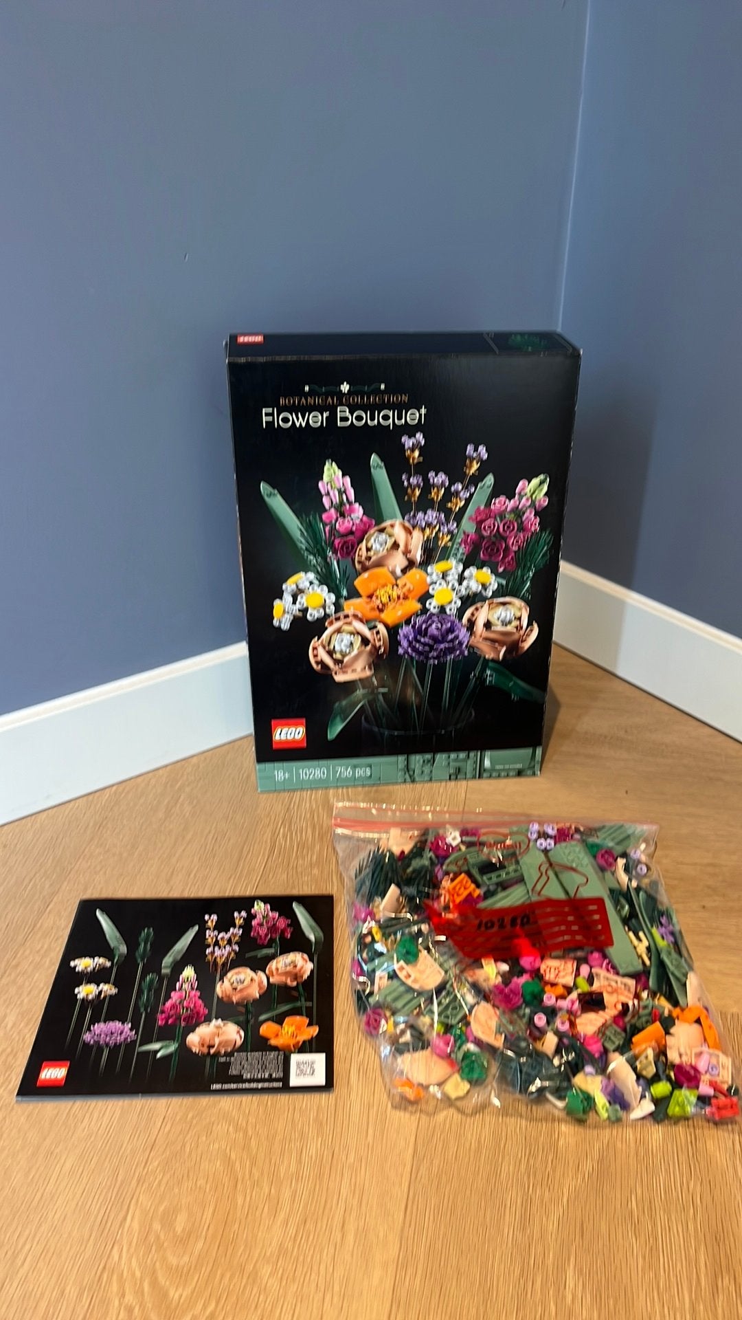 Lego botanical collection 10280 flower bouquet, Kinderen en Baby's, Ophalen, Zo goed als nieuw, Complete set, Lego