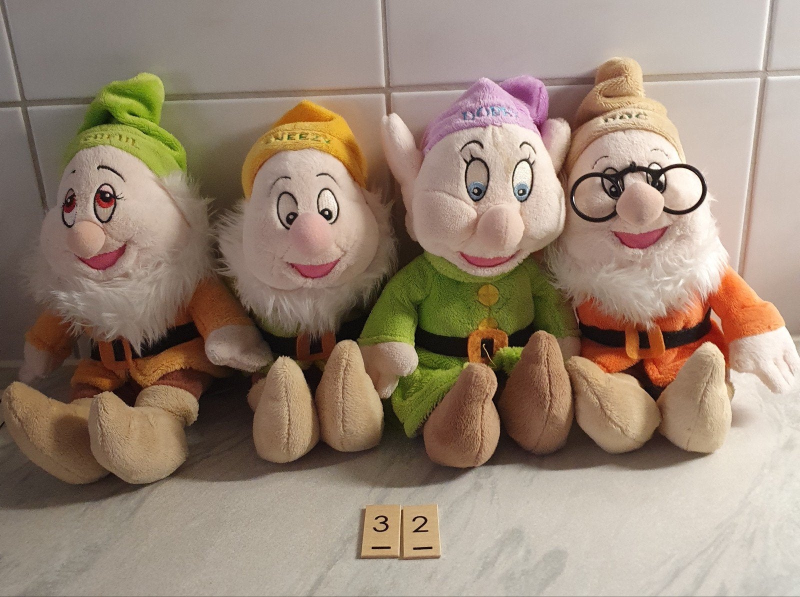 kabouters,  knuffels, 4 stuks, leuk voor de herfst, Kinderen en Baby's, Overige typen, Ophalen of Verzenden, Zo goed als nieuw