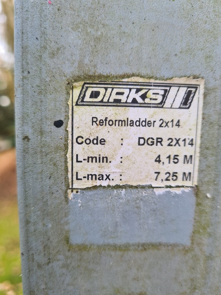 ladder, Dirks, aluminium, Ophalen, Gebruikt, Ladder, 4 meter of meer