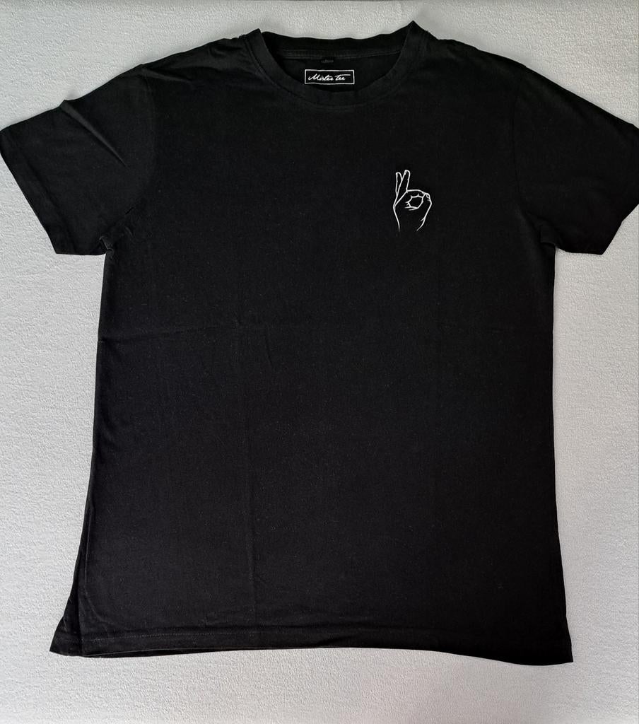 Zwart t-shirt van Mister Tee, mt. L, Maat 52/54 (L), Zwart, Ophalen of Verzenden, Zo goed als nieuw