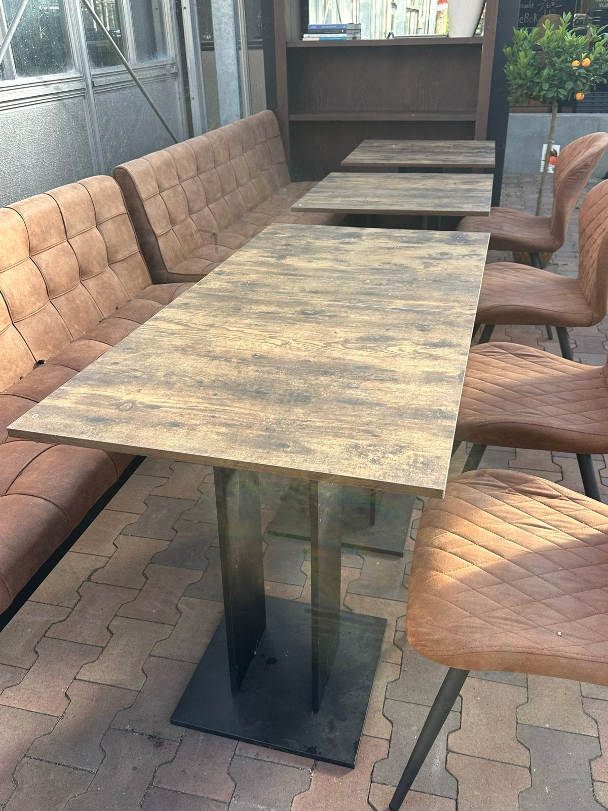 6x Horeca Tafels 50x50 cm - Ideaal voor Terras of Café, Minder dan 50 cm, Gebruikt, Vierkant, Tot twee personen