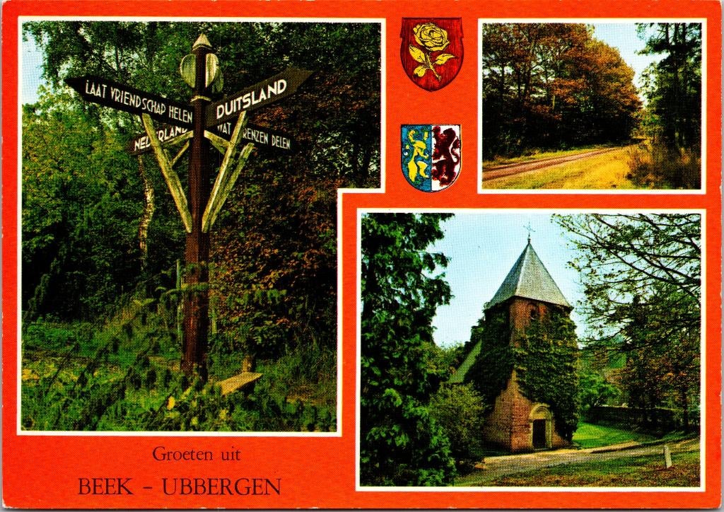 Beek Ubbergen - Grenspaal Keteldal, Bosgezicht, N.H. Kerk, Verzenden, 1960 tot 1980, Ongelopen, Gelderland