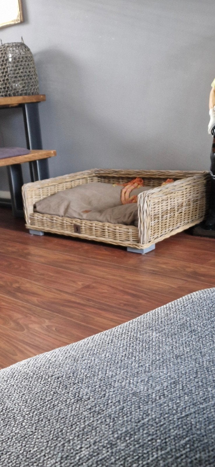 Zeer mooie rieten hondenmand., Ophalen, Zo goed als nieuw, Riet