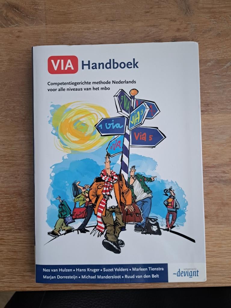 VIA Handboek Competentiegericht Nederlands MBO, Verzenden, Zo goed als nieuw, MBO, Nes van Hulzen, Hans Kruger, Suzet Volders, Marleen Tiemstra