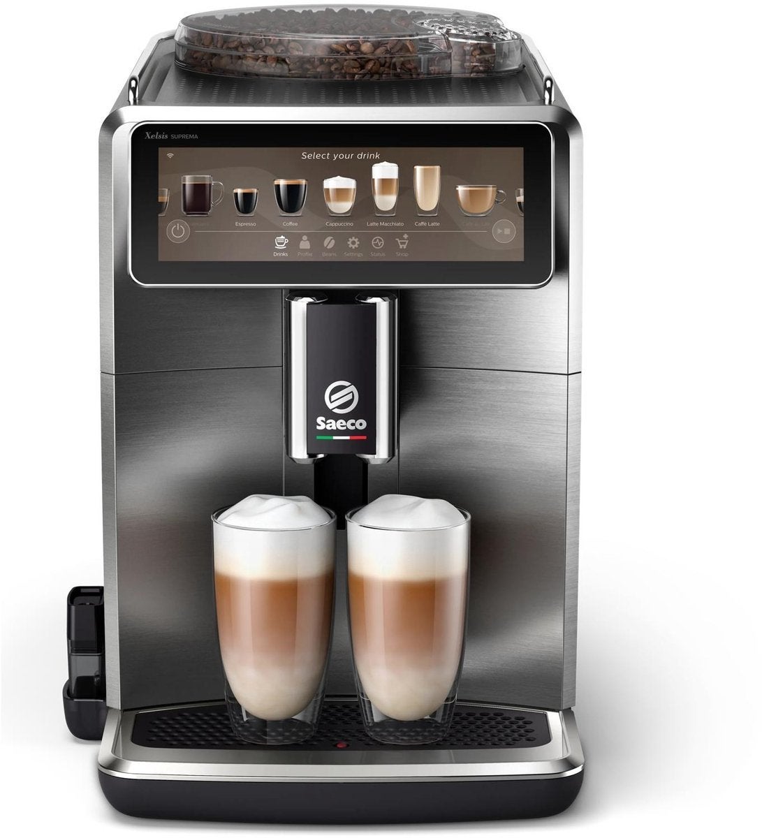 Saeco Xelsis Deluxe SM8889/00 |volautomatische koffiemachine, Ophalen, Afneembaar waterreservoir, 10 kopjes of meer, Koffiemachine