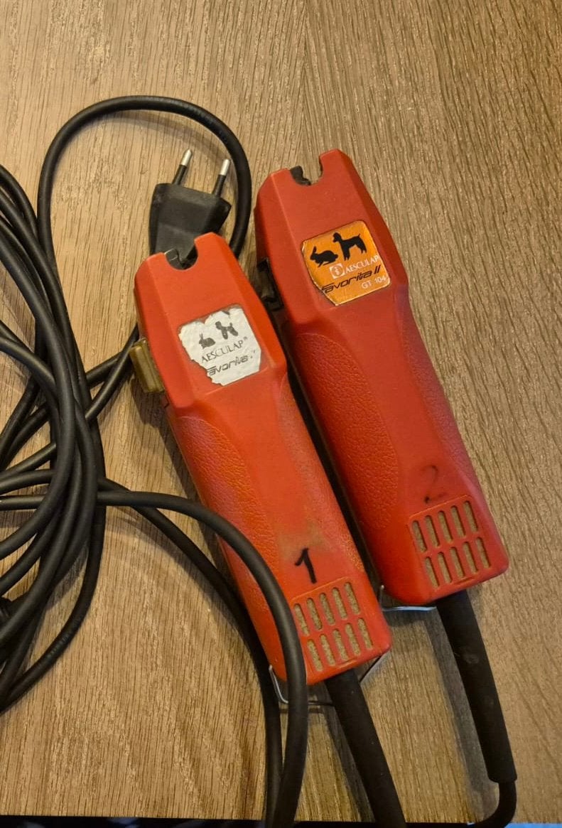 Aesculap Favorita II + 16 scheerkoppen + Jaguar trimscharen, Verzenden, Gebruikt