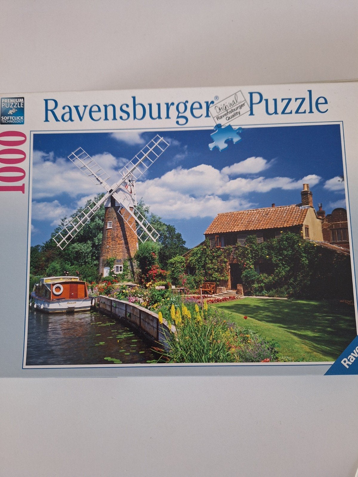 Ravensburger Legpuzzel 1000 stukjes - Molen aan het water, Ophalen of Verzenden, 500 t/m 1500 stukjes, Gebruikt, Legpuzzel