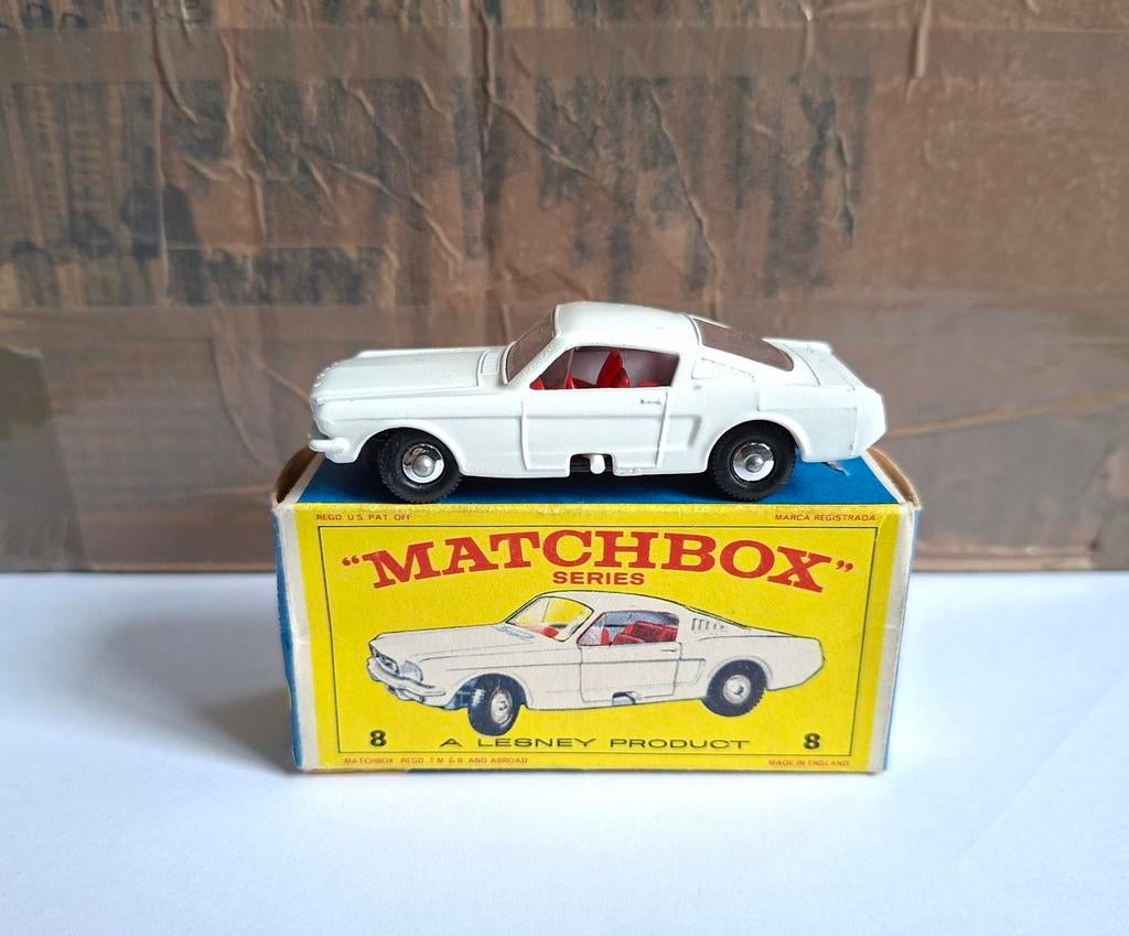 Matchbox 8 ford mustang, Ophalen of Verzenden, Zo goed als nieuw, Auto