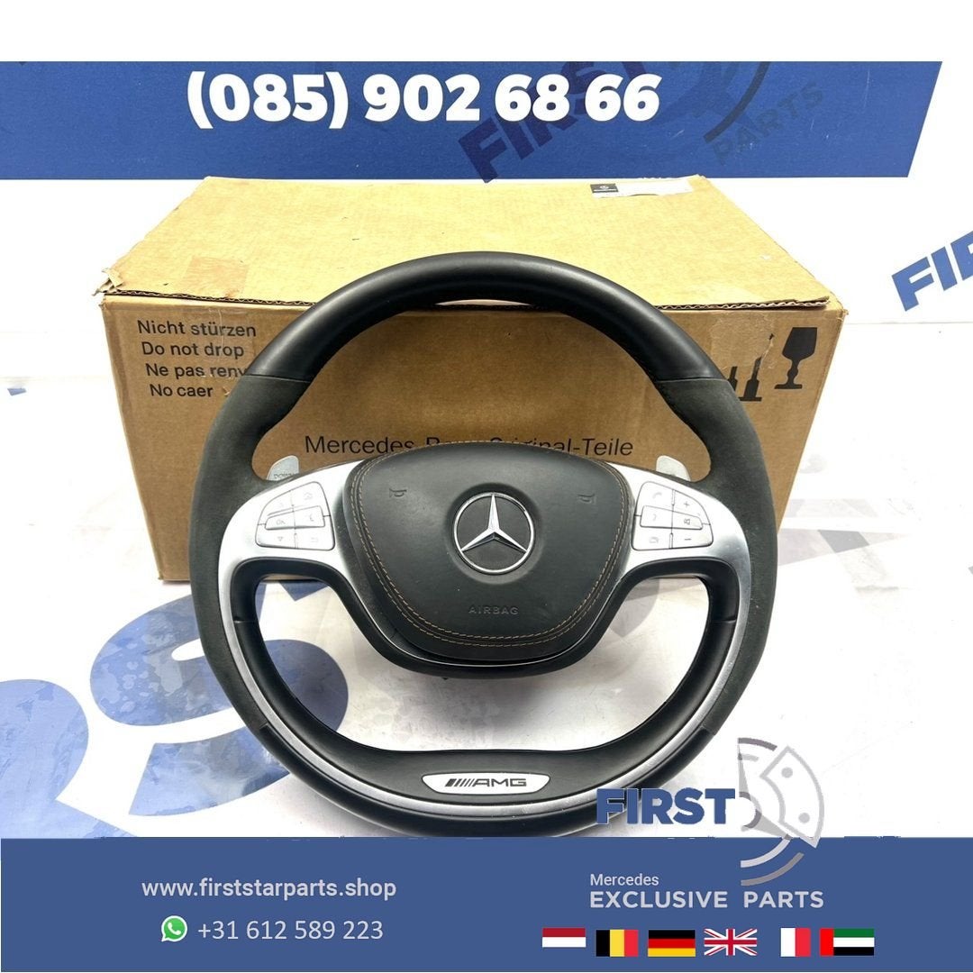 W222 W217 S63 S63 AMG Stuurwiel origineel Mercedes S Klasse, Gebruikt, -, Ophalen of Verzenden, -
