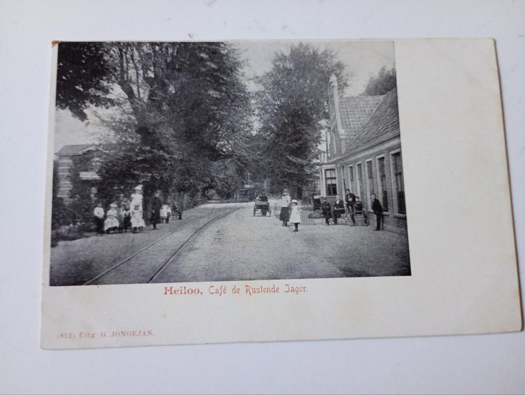 Heiloo Café De Rustende Jager, Ophalen of Verzenden, Voor 1920, Ongelopen, Noord-Holland