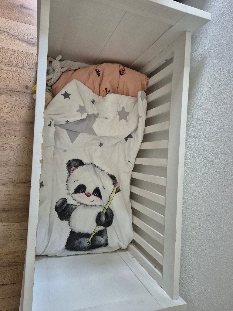 Box en ledikantje, Ophalen, Gebruikt, Vierkant, In hoogte verstelbaar