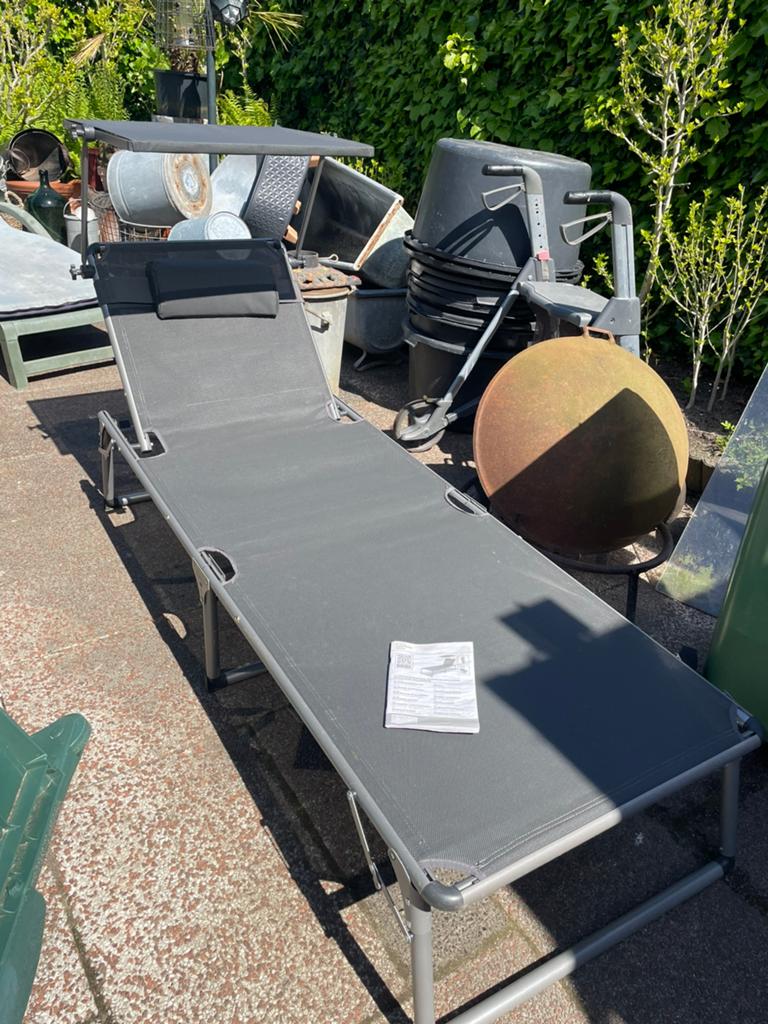 ligbed zo goed als nieuw, Ophalen of Verzenden, Zo goed als nieuw, Aluminium