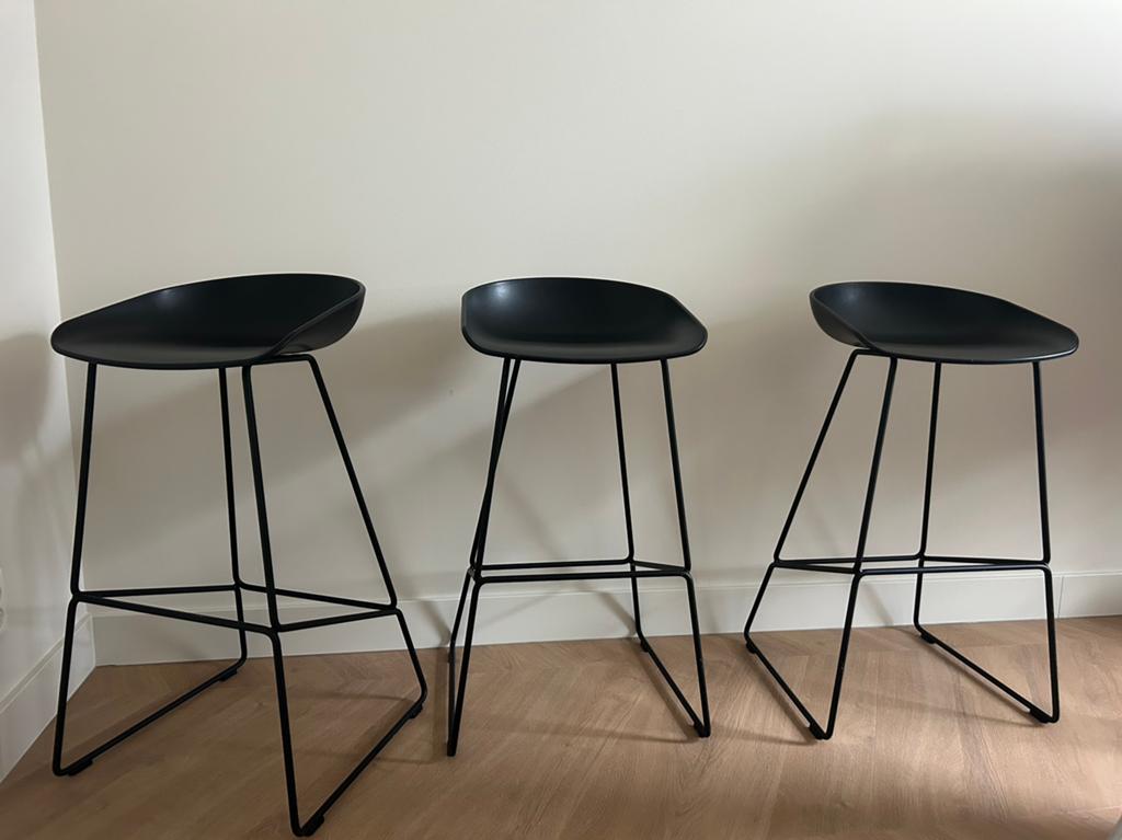 Barkrukken Hay About a Stool 75 cm (3 stuks prijs p/s), 3 krukken, Ophalen, Gebruikt, 60 tot 90 cm